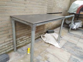 Aanleg achtertuin cortenstaal / buitenkeuken / schutting Fransebaan Eindhoven