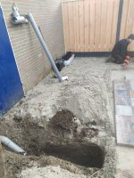 Aanleg achtertuin cortenstaal / buitenkeuken / schutting Fransebaan Eindhoven