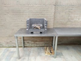 Aanleg achtertuin cortenstaal / buitenkeuken / schutting Fransebaan Eindhoven