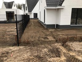 Grondwerk te Sterksel machinaal