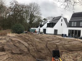 Grondwerk te Sterksel machinaal