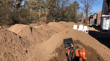 Grondwerk te Sterksel machinaal