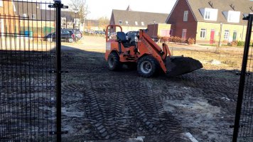 Grondwerk te Sterksel machinaal