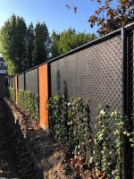 Hekwerk montage met aanplanten