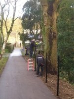 Hekwerk montage met aanplanten