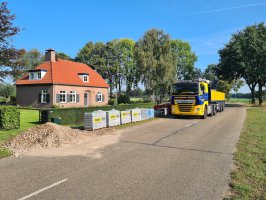 Aanleg achtertuin / bestrating Borkel en Schaft