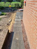 Aanleg achtertuin / bestrating Borkel en Schaft