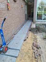 Aanleg achtertuin / bestrating Borkel en Schaft