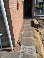 Aanleg achtertuin / bestrating Borkel en Schaft