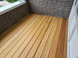 Houtwerk balkon vlonder Aalst