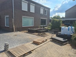 Aanleg voor en achtertuin Westerhoven